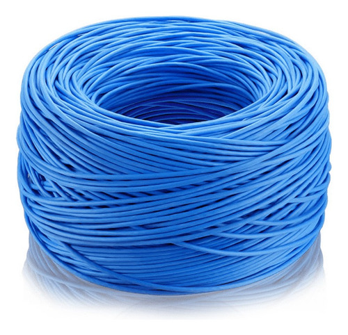 Cabo De Rede Utp Azul 4 Pares Cat5e Forceline 305 Metros