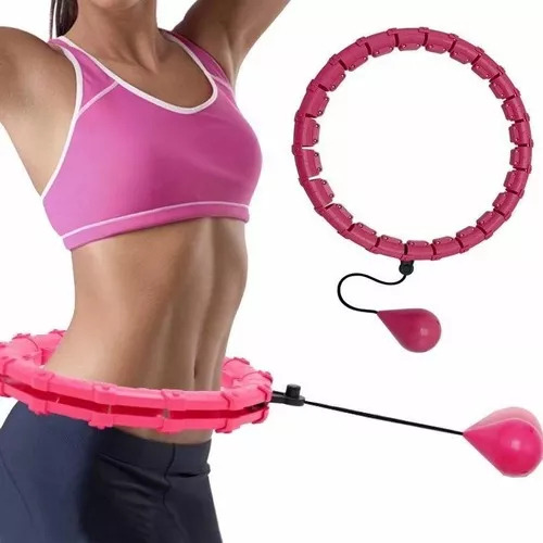 Hoola Hoola Hoop Con Soporte En D, 24 Secciones Desmontables