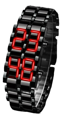 Reloj De Lava Negro, Mxker-005, 5 Pzas, Longitud 19.4cm, Anc Correa Negro