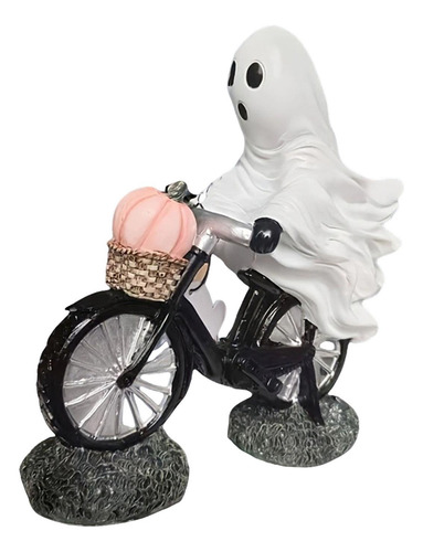 Estatua De Ciclista Fantasma Para Decoración De Halloween