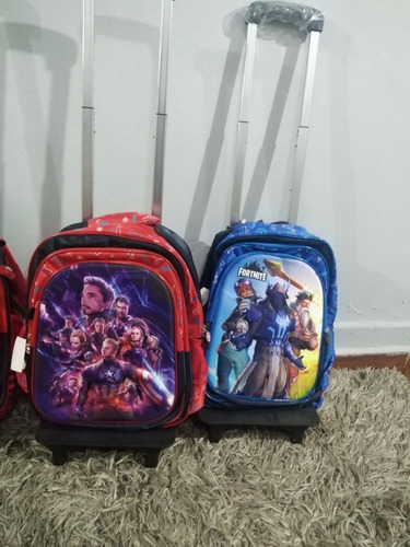 Mochilas De Toy Story Con Carrito Merenderas Y Cartuchera