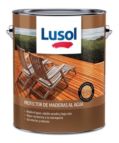 Lusol Protector Para Maderas Línea Al Agua Pátina Blanca Blanco