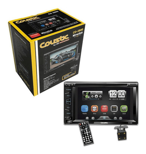 Autoestéreo 6.2 Pulgadas Coustic Co-2800 Hd Bluetooth Usb