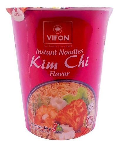 Sopa Instantanea Noodlos-kim Chi60gr Origen Vietnan