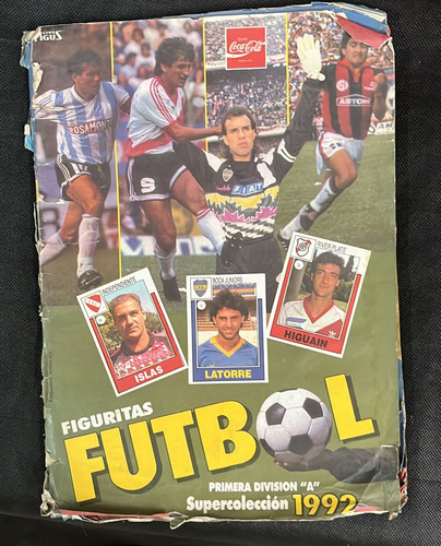 Álbum Figuritas Fútbol Argentino 1992 (faltan 2 Figuritas)