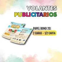 Comprar 100 Volantes 1\u002F2 Carta - Flyers - Dos Caras - Bond
