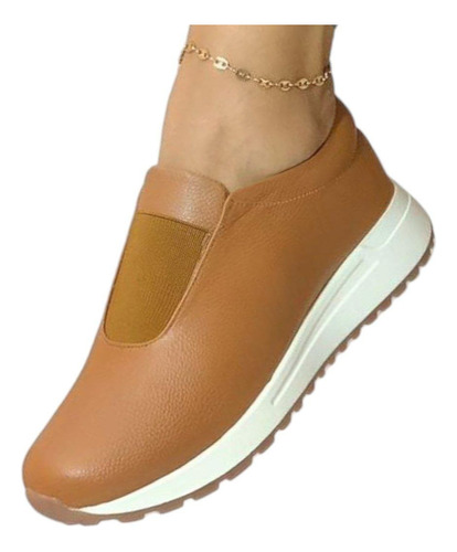 Mocasin Bolichero Zapato Casual Cómodo En Cuero Mujer 