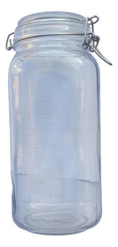 Frasco Recipiente Tapa Clip Tarro Hermetico De Vidrio 2000ml