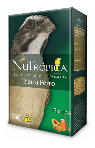 Ração Nutrópica Para Trinca Ferro Sabor Frutas - 900g