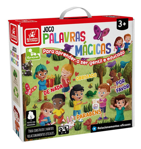 Jogo Desenvolvimento Infantil Palavras Magicas Em Madeira