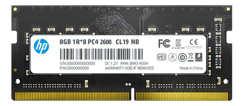 Memoria Ram Hp S1 Series 16gb 3200mhz Pc4 Sodimm Laptop