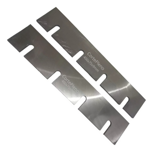  Facas Para Desengrosso 400x75x9mm Eixo Quadrado  2 Peças