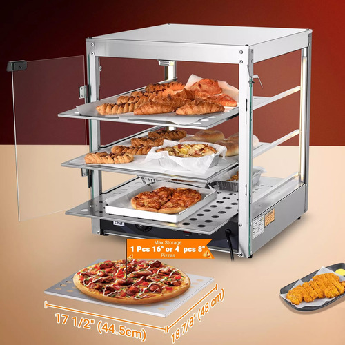 Vitrina Caliente Exhibidor De Pizza Comida 20''