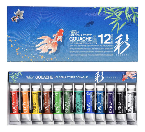 Gouache De Artista Irodori  Verano, Set De 12, 15 Ml, T...