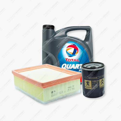 Kit 2 Filtros + Aceite Total Peugeot 206 2.0