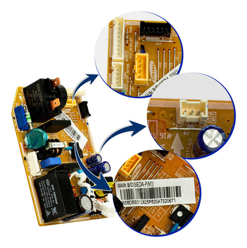 Placa Evaporadora Ar Condicionado Samsung Inverter Aqv12psb Ar12hss Db93-12825p