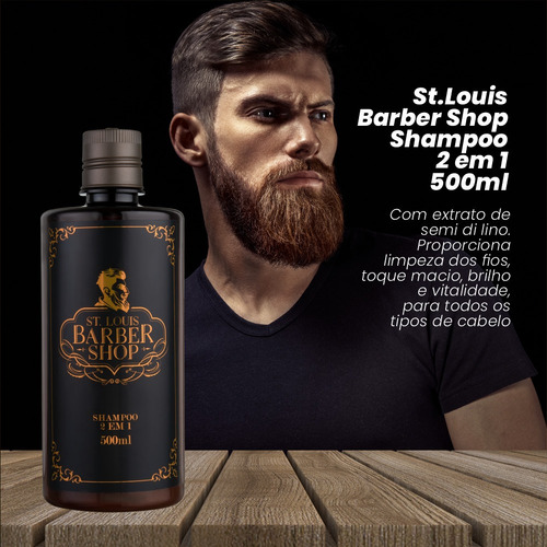 Imagem 2 de 3 de Shampoo Masculino Matizador Cabelo Branco Grisalho 500ml