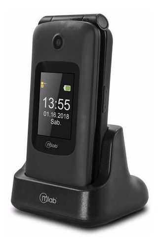 Imagen 1 de 6 de Telefono Mlab Adulto Mayor Base Carga 8090 Sos