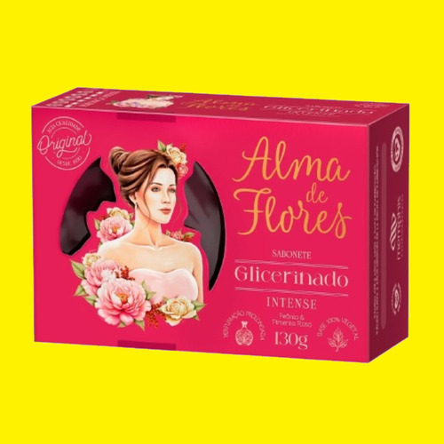 Kit 4x Sabonete Alma De Flores Intense 130g - Memphis