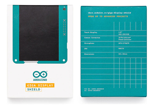 Shield Arduino Giga R1 Display Asx00039