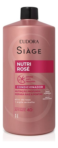 Condicionador Siàge Nutri Rosé Anti-tesoura 1 Litro - Eudora