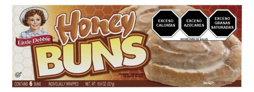 3 Pzas Rollos Little Debbie De Miel 301 G