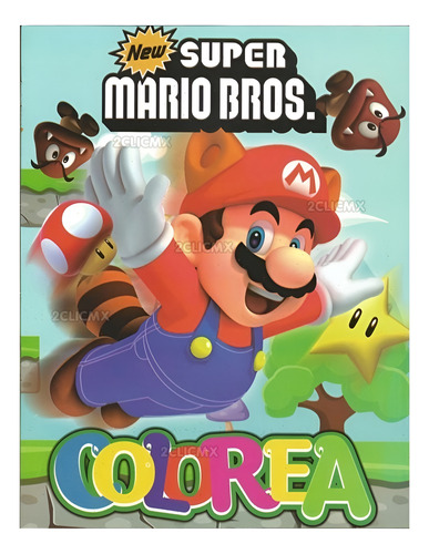 15 Libros Colorear Infantil Super Mario Bros 16 Pag