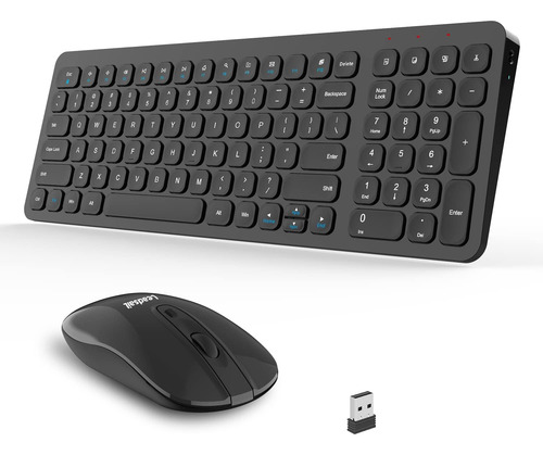 Wireless Keyboard And Mouse Combo, Leadsail Compact Full And