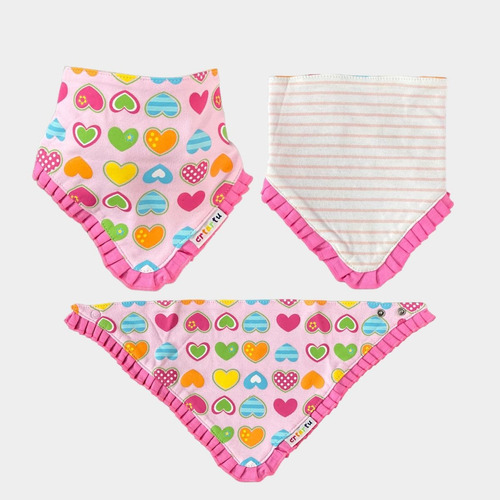 Bandana Bebé Niña Reversible