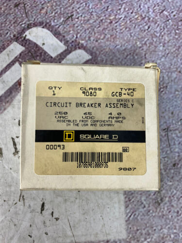 Square D Gbc-40 Circuit Protector Series C 4.0amp 250vac Vvq
