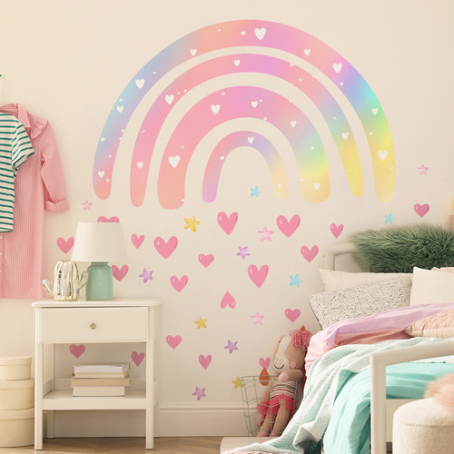 Adhesivos De Pared Deslumbrantes Y Coloridos Con Forma De Am