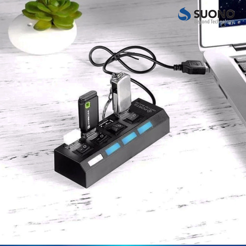 Hub Usb Multiplicador 4 Puertos Usb Pc Notebook Adaptador