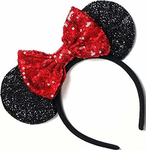 Orejas De Minnie Clgift Sparkle Red Sparkle, Orejas De Minni