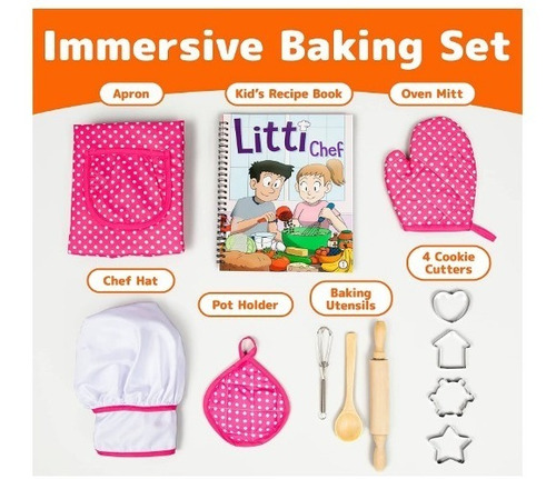 Imagen 2 de 9 de Juego De Reposteria Para Niñas. Set De Cocina Real