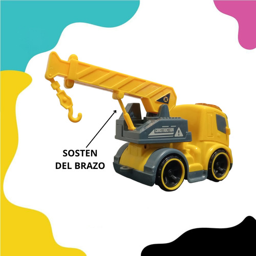 Camion Construccion Grua Friccion Camion Grua Amarillo