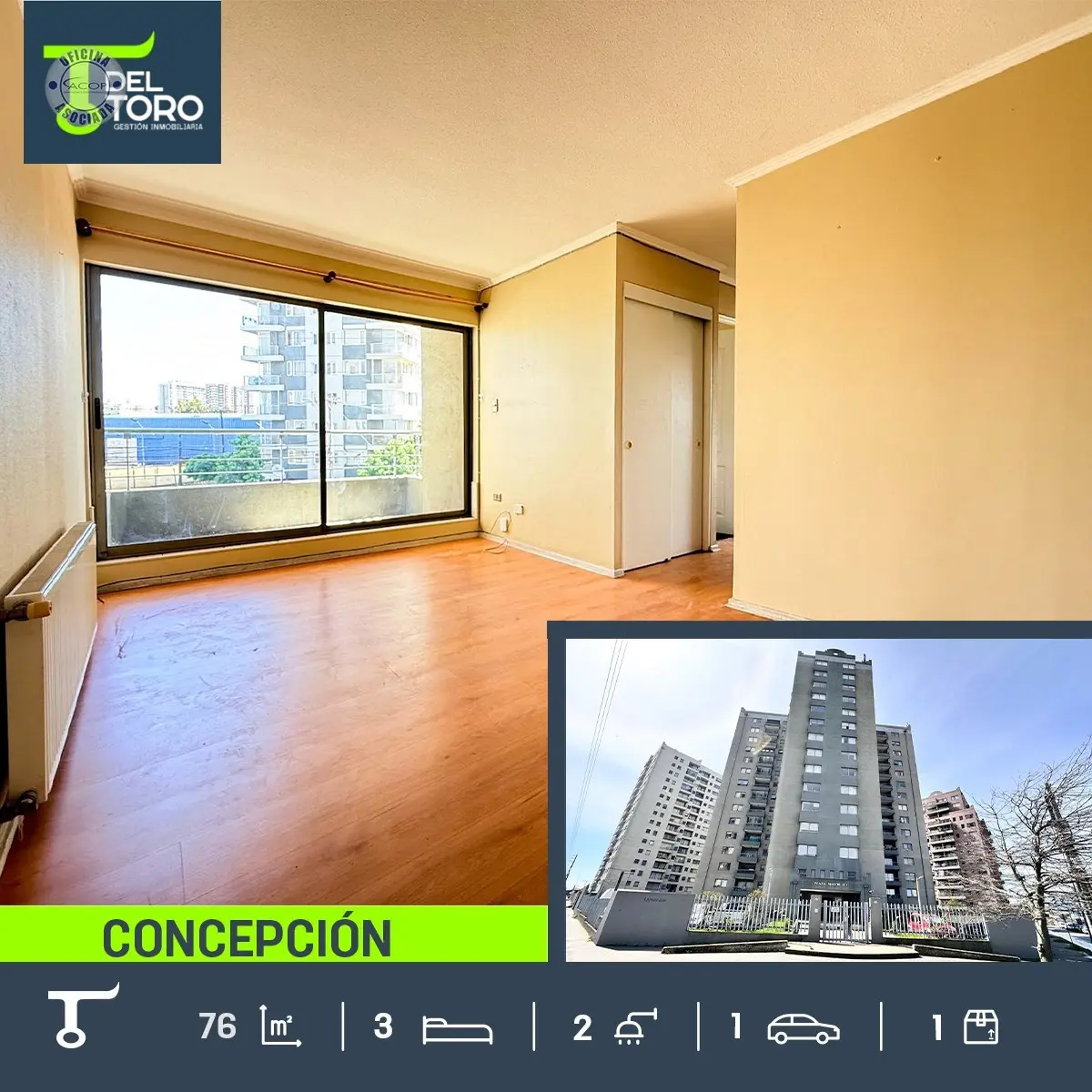 Imagen 1 de 18 de Departamento En Venta De 3 Dorm. En Plaza Mayor, Concepción