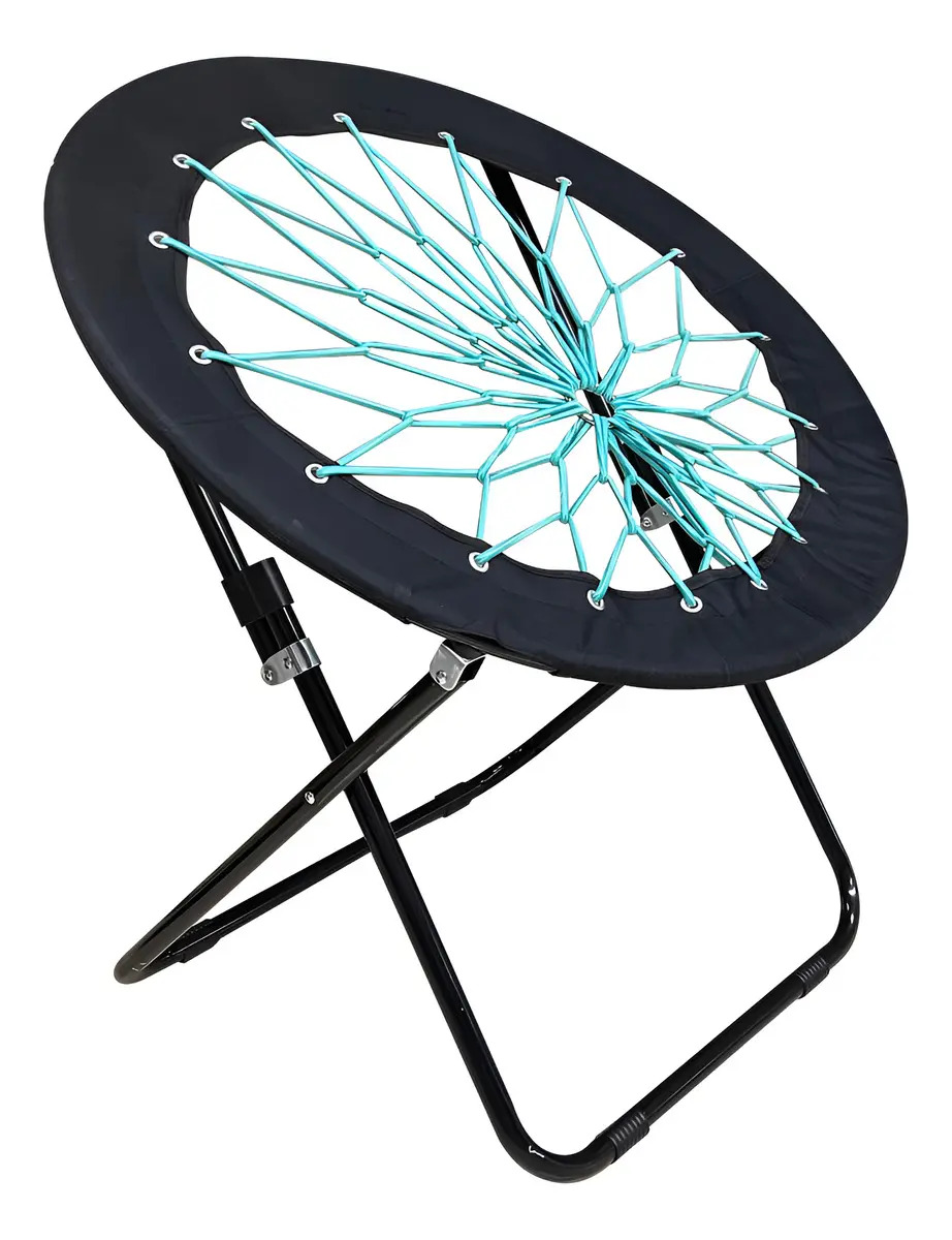 Silla Bungee Portátil Plegable, Silla De Plato, Black
