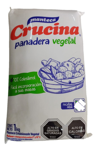 Manteca Panadera Vegetal Crucina 1 Kg