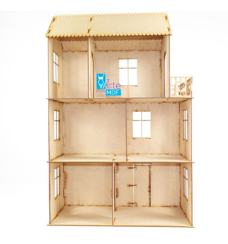 Imagen 3 de 8 de Casa De Muñecas Deseo Del Corazon Barbie Monster Madera Mdf