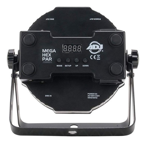 American Dj Mega Hex Par Led De Bajo Perfil Rgbaw + Lata De 