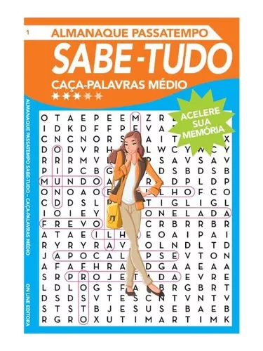 Almanaque Passatempo Sabe Tudo Caca Palavras Medio., De Online. Editora On  Line Alphaville, Capa Mole Em Português