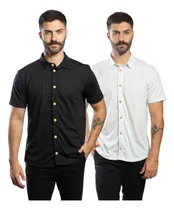 Comprar Kit 2 Camisas Masculina De Botão Sustentavel 30.1 Atacado