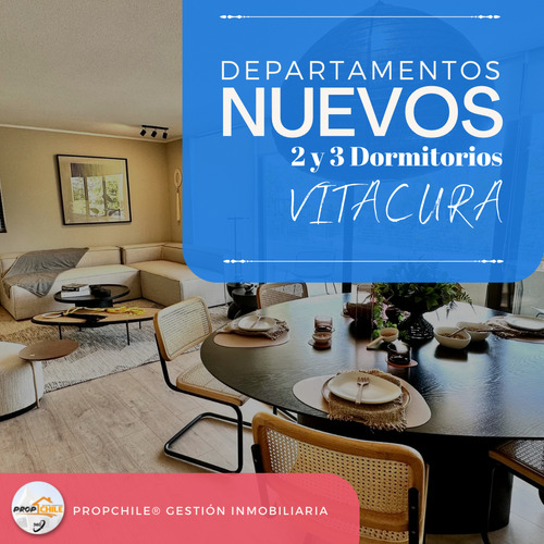 En Venta Hermosos Departamentos 3d, Vitacura, Santiago