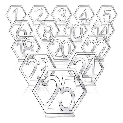 Mesa Acrílica Digital De Escritorio Para Bodas Hexagon Weddi