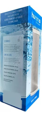 Imagen 6 de 8 de Filtro De Repuesto Original Para Purificador De Agua Humma