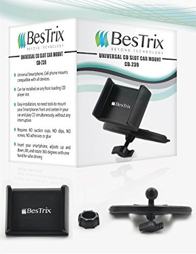Bestrix Cd Ranura Smartphone Soporte Universal Coche Para El