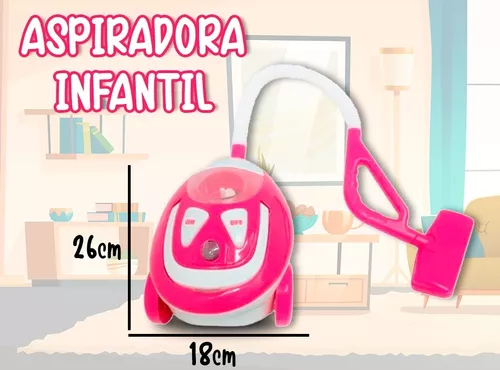 Aspiradora Infantil Juguete Aspira De Verdad C/ Sonido Y Luz