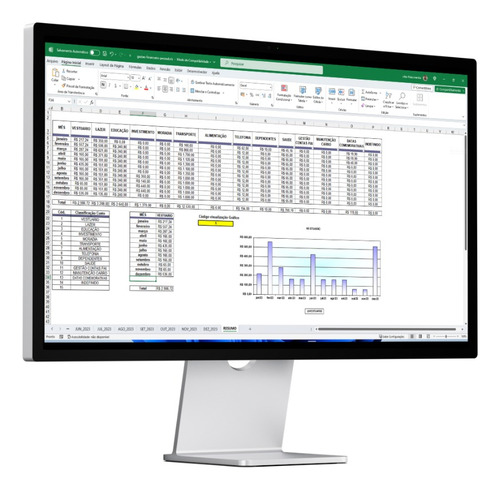 Planilha Excel Financeira Calculo Juros Contas Controle
