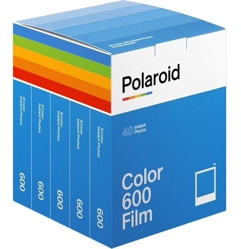 Polaroid 600 Paquete 40 Hojas De Película Color Marco Blanco