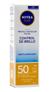 Protector Solar Facial Nivea Control De Brillo Fps 50+ 50ml